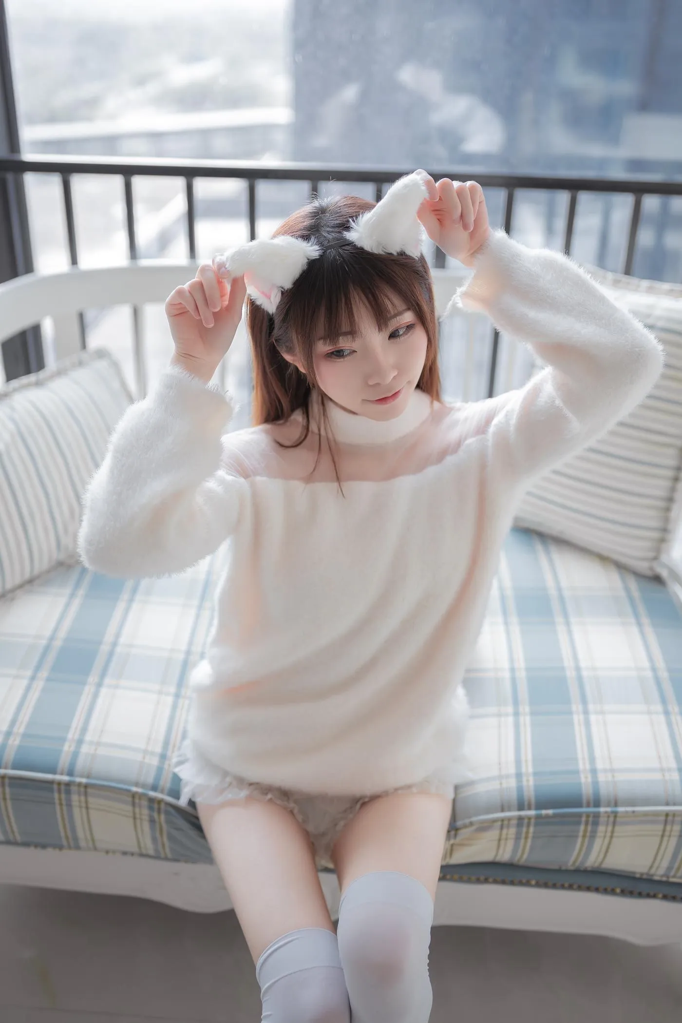绮太郎_Kitaro – NO.28 -白喵女友 [41P]插图2